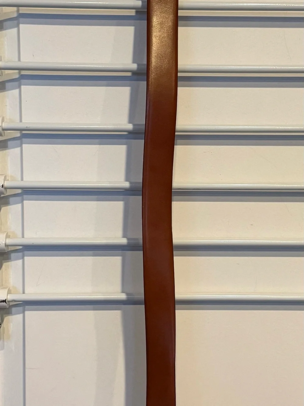 Boconi Tan Leather Men’s Belt with Silver Buckle 38”